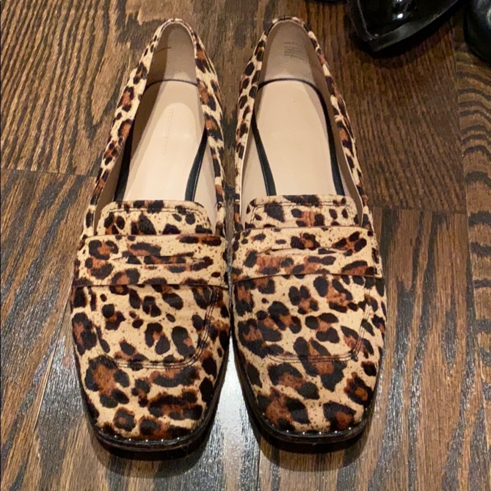 Leopard loafers